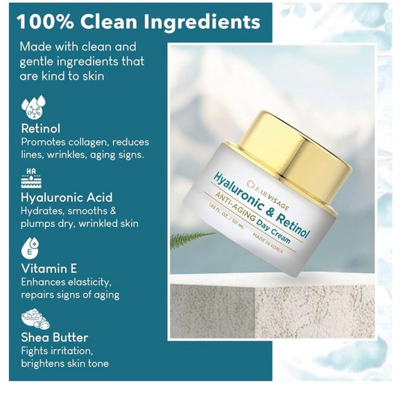 Korean  Anti - Aging Day Cream With Hyaluronic Acid & Retinol - Picture 3 of 4